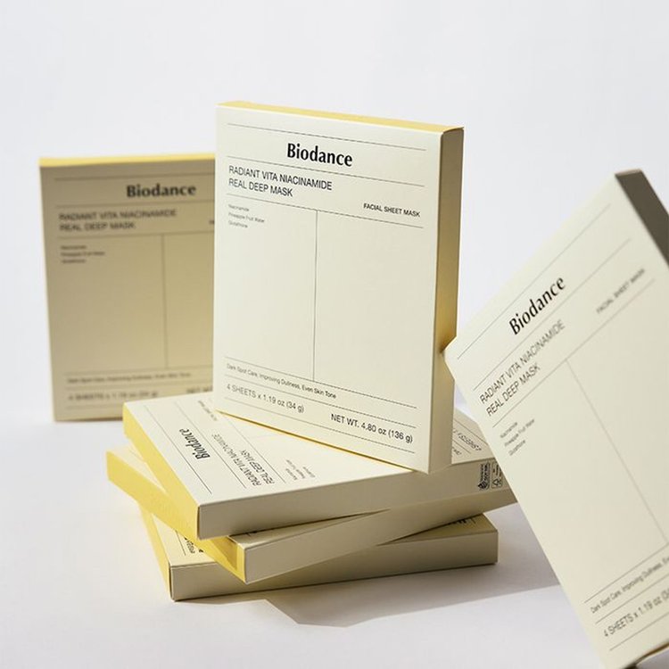 Mascarilla Facial Radiant Vita Niacinamide Real Deep 4 pz - Biodance