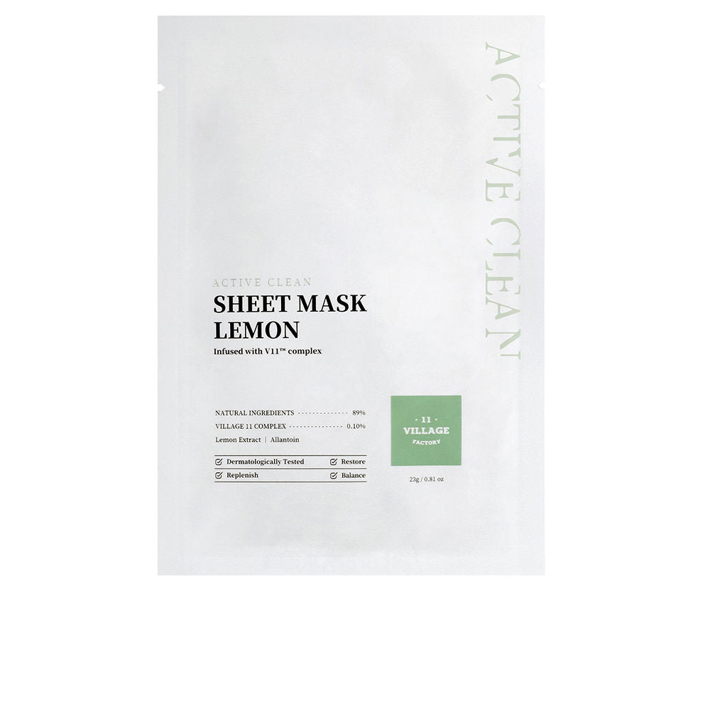 Mascarilla Factory Active Clean Sheet Mask Lemon 15 g - 11Village