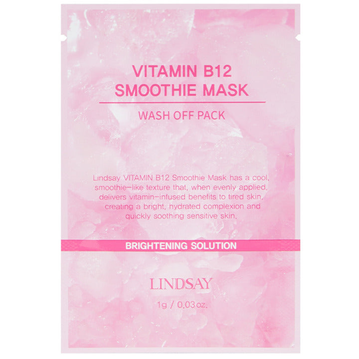 Mascarilla Exfoliante en Gelatina de Vitamina B12 20 pz -  Lindsay