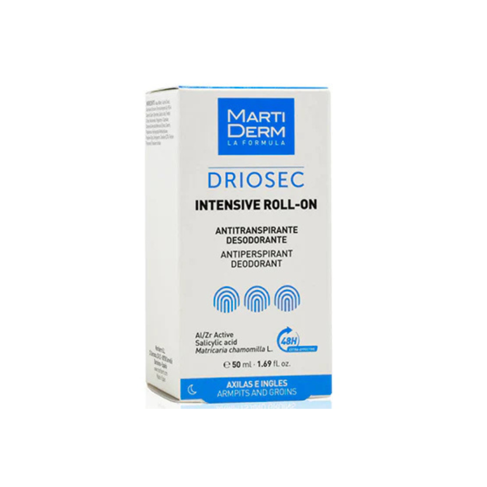 Desodorante Antitranspirante Driosec Intensive Roll-On 50 ml - Martiderm