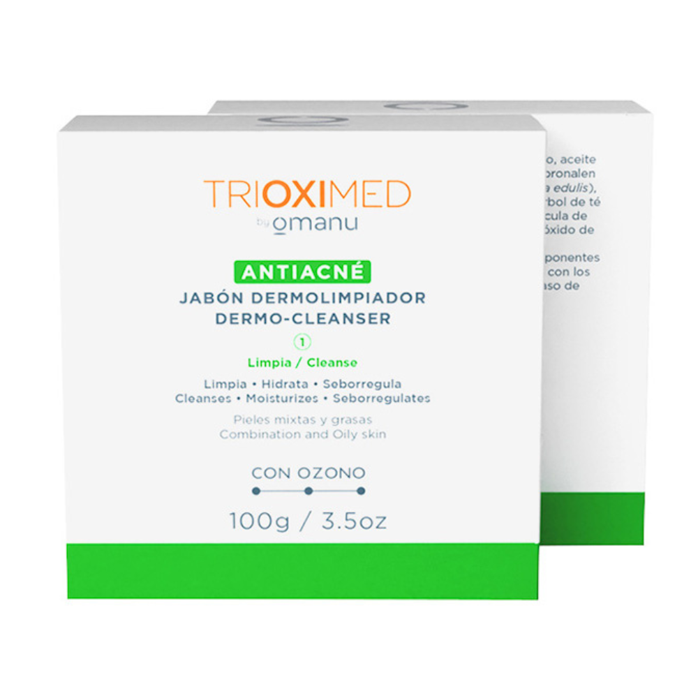 Pack 2 Jabones Dermolimpiadores Antiacné 100 g c/u - Trioximed
