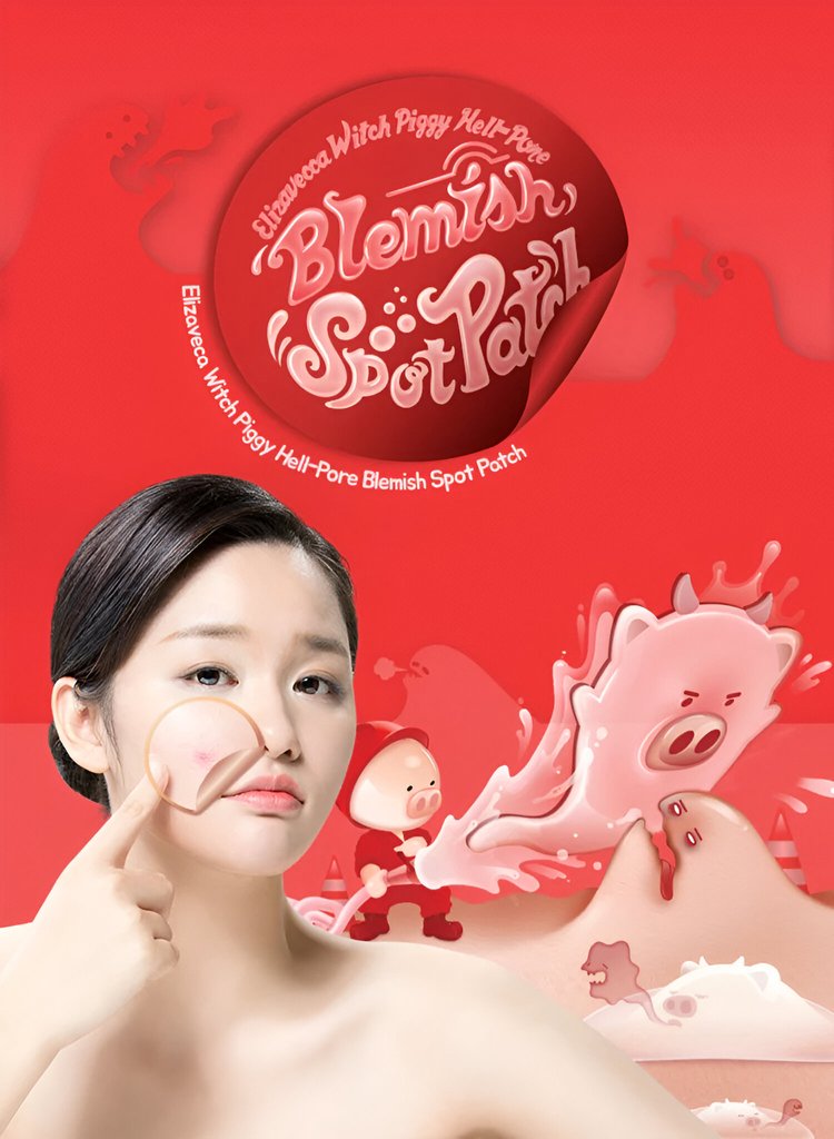 Parche para Puntos de Acné Witch Piggy Hell-Pore - 44 pz - Elizavecca