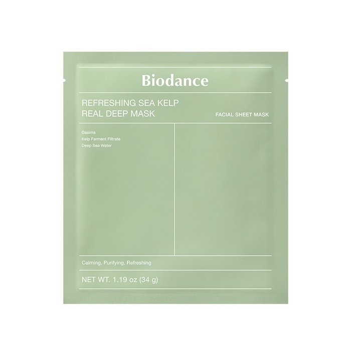 Mascarilla Facial Refreshing Sea Kelp Real Deep 4 pz - Biodance