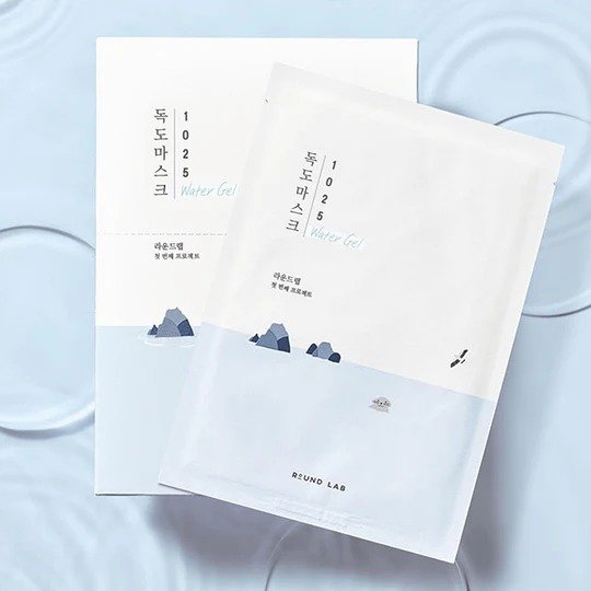 Mascarilla de Gel Hidratante 1025 Dokdo (10pzs)  30 ml - Roundlab