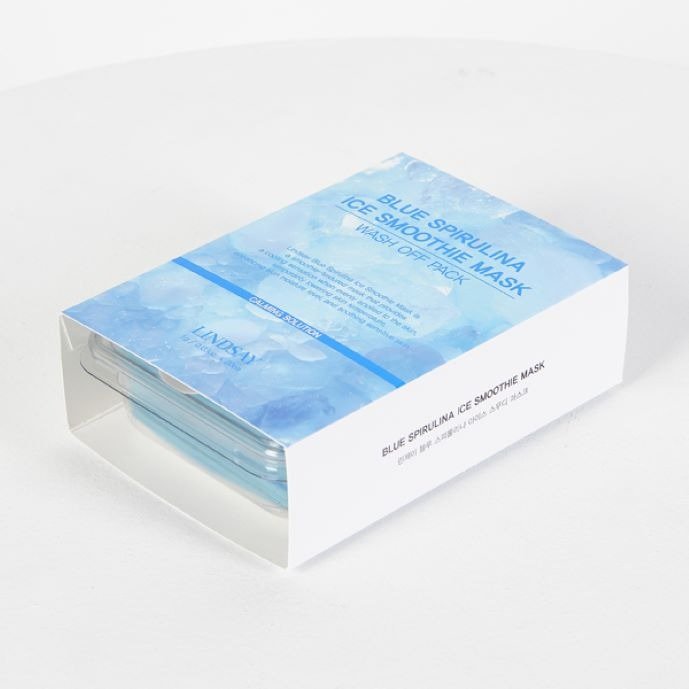 Mascarilla Exfoliante en Gelatina de Espirulina Azul 20 pz - Lindsay