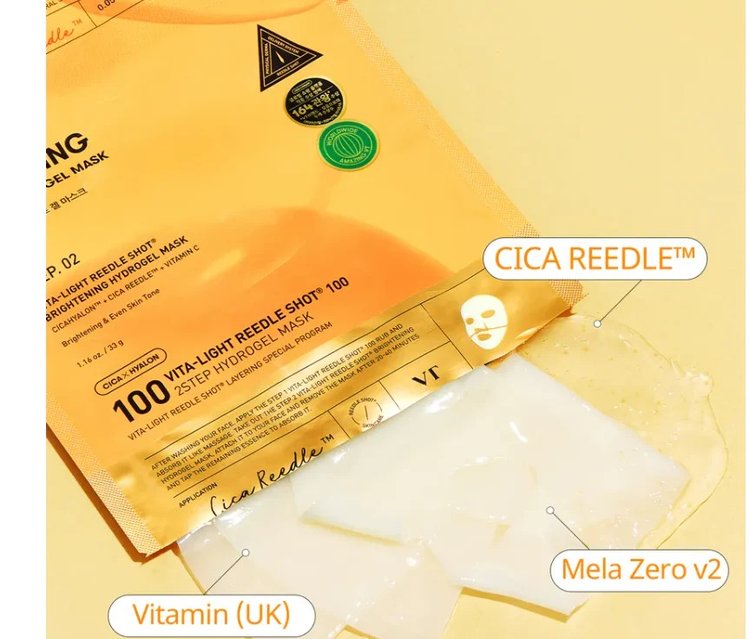 Mascarilla Facial Vita Light Reedle Shot 100 - VT Cosmetics