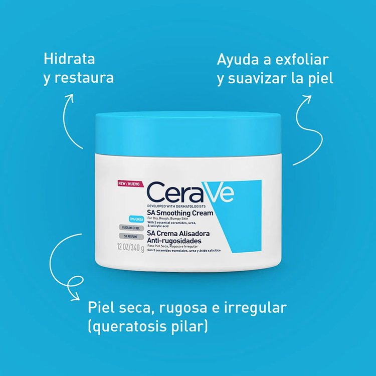 Crema Alisadora Anti-Rugosidades Smoothing 340Ml - Cerave