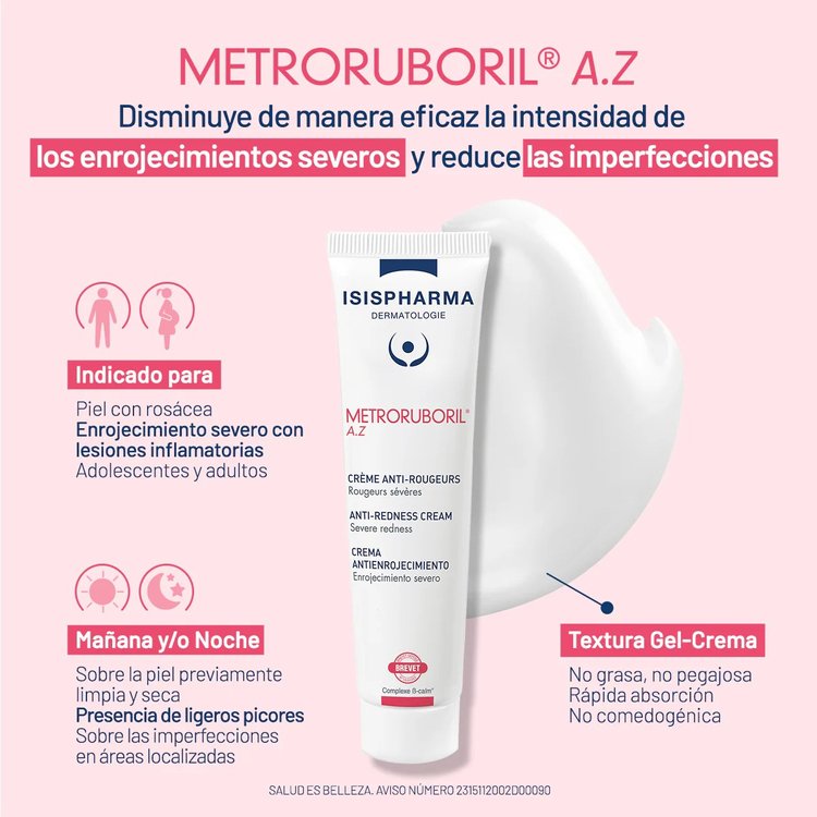 Crema Antienrojecimiento Metroruboril Az 30 ml - Isispharma