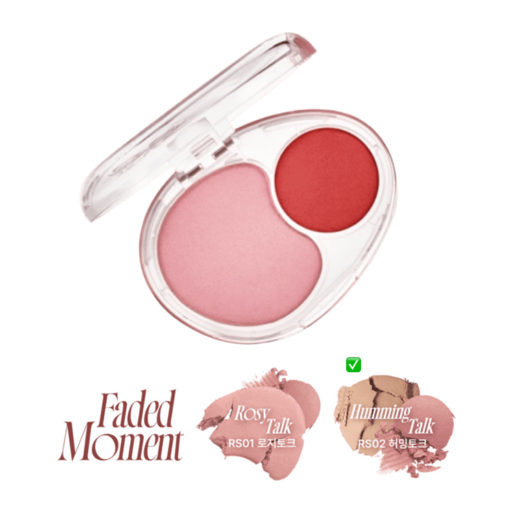 Blush Rubor Dual Suave Coral Rose 72 g - Fwee