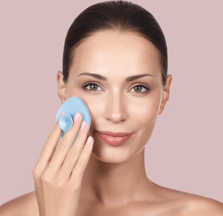 Cepillo Facial 4 en 1 aguamarina - Geske