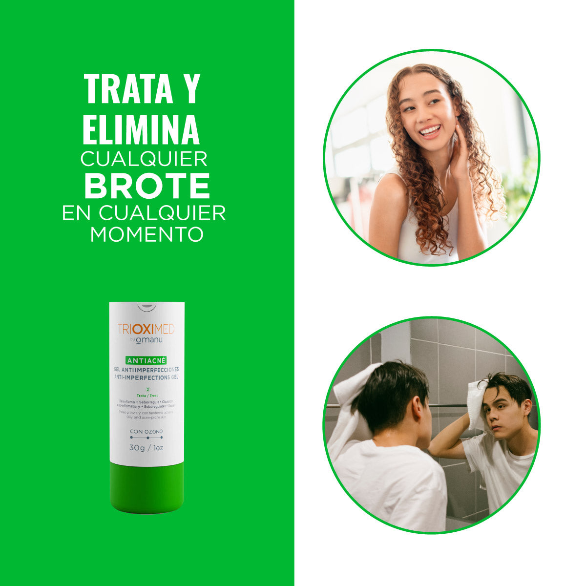 Antiacné gel antiimperfecciones 30 g - Trioximed