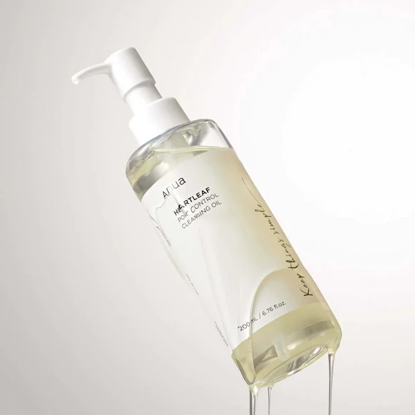 Aceite Limpiador Control de Poros de Hoja de Corazón 200 ml - Anua