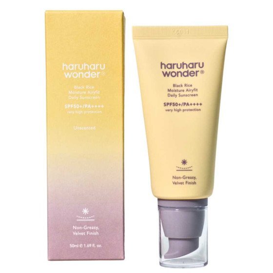 Bloqueador Solar Diario Ligero de Arroz Negro SPF50 PA+++ - Haruharu