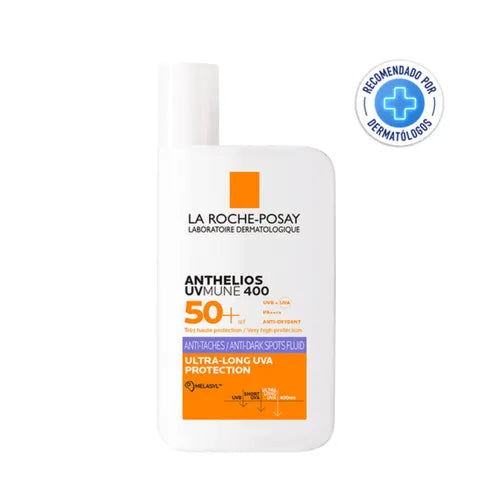 Protector Solar Antimanchas Anthelios UVMune 400 Fluido FPS 50+ 50 ml - La Roche-Posay