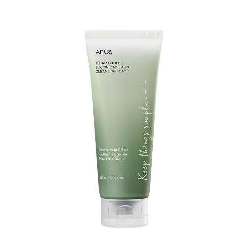 Espuma Limpiadora Hidratante Heartleaf Succinic 150 ml - Anua