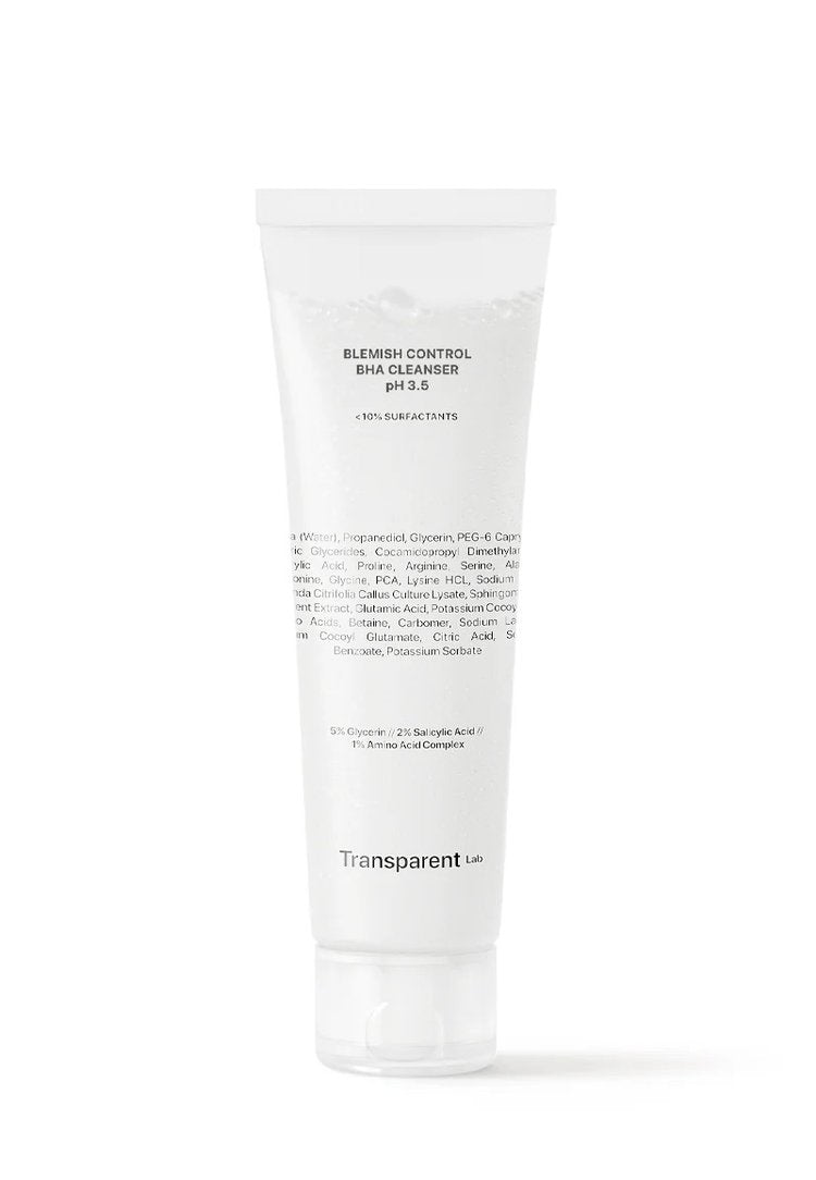 Limpiador Facial BHA Blemish Control pH 3.5 - Transparent Lab