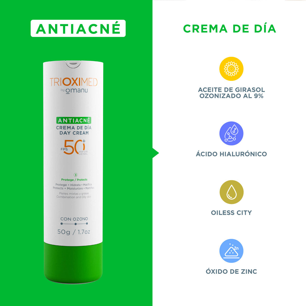 Antiacné crema de día 50 g - Trioximed