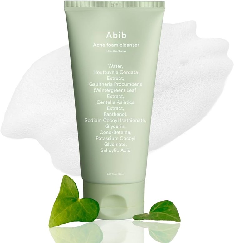 Espuma Limpiadora para Acné de Heartleaf 150ml - Abib