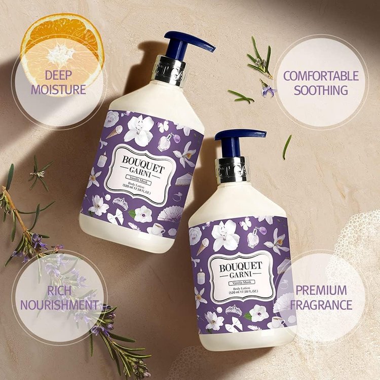 Loción Corporal de Almizcle de Vainilla 520 ml - Bouquet Garni