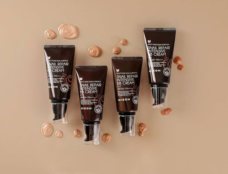 Crema BB Intensiva De Reparación De Caracol 27 SPF50 50 g - Mizon