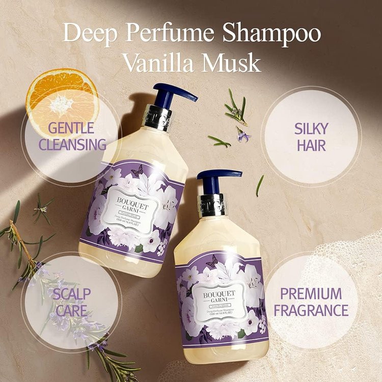Shampoo Aroma de Larga Duración Almizcle de Vainilla 500 ml - Bouquet Garni