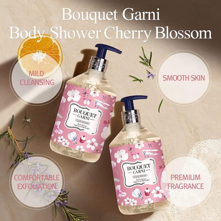 Jabón Corporal Aroma Flor de Cereza 520 ml - Bouquet Garni