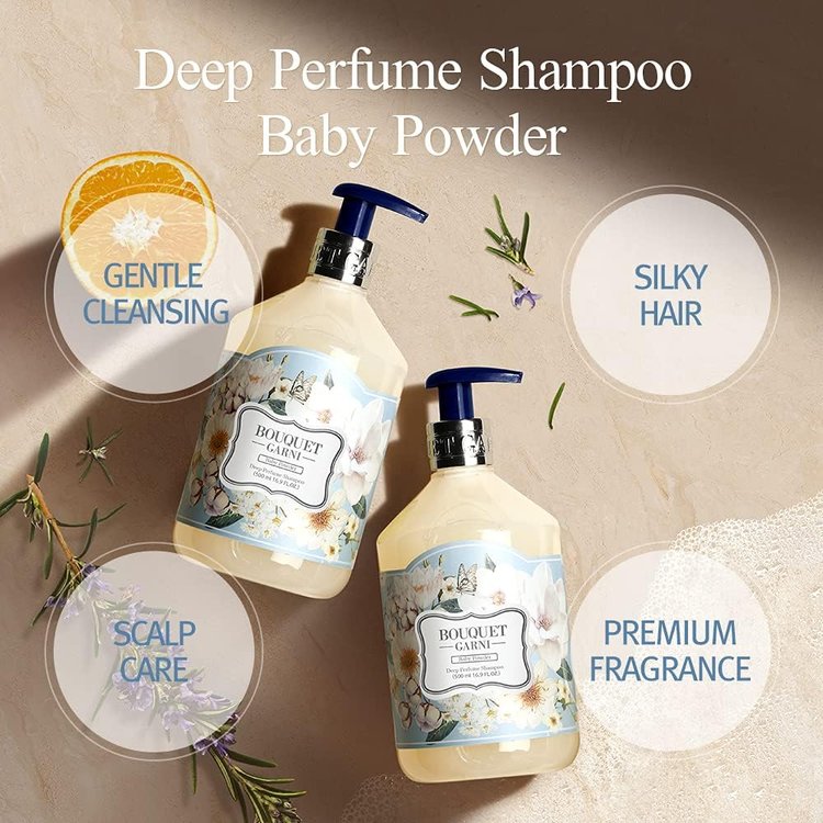 Shampoo Aroma de Larga Duración Baby Powder 500 ml - Bouquet Garni