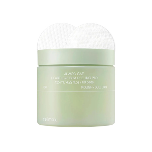 Almohadilla Exfoliante BHA con Hoja de Corazón Ji Woo Gae 125 ml - Celimax