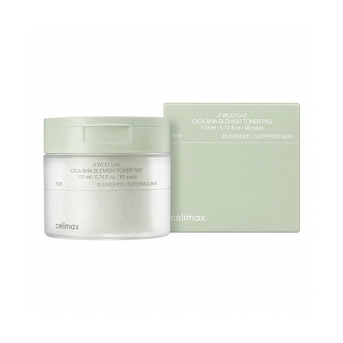 Almohadilla Tonificante Cica BHA para Imperfecciones Ji Woo Gae 170 ml - Celimax