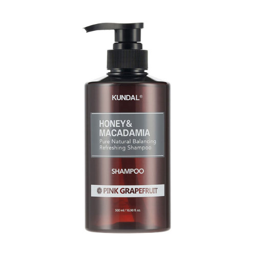 Shampoo Natural de Miel y Macadamia Pink Grapefruit 500 ml - Kundal