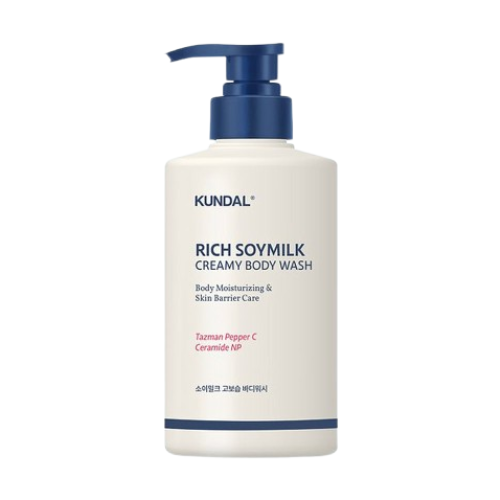 Jabón Gel de Baño Cremoso de Leche de Soya Rica Vainilla Suave 500 ml - Kundal
