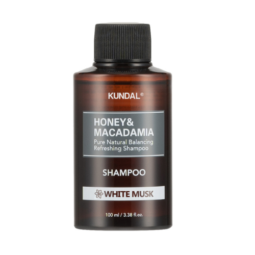 Shampoo Natural de Miel y Macadamia Almizcle Blanco 100 ml - Kundal