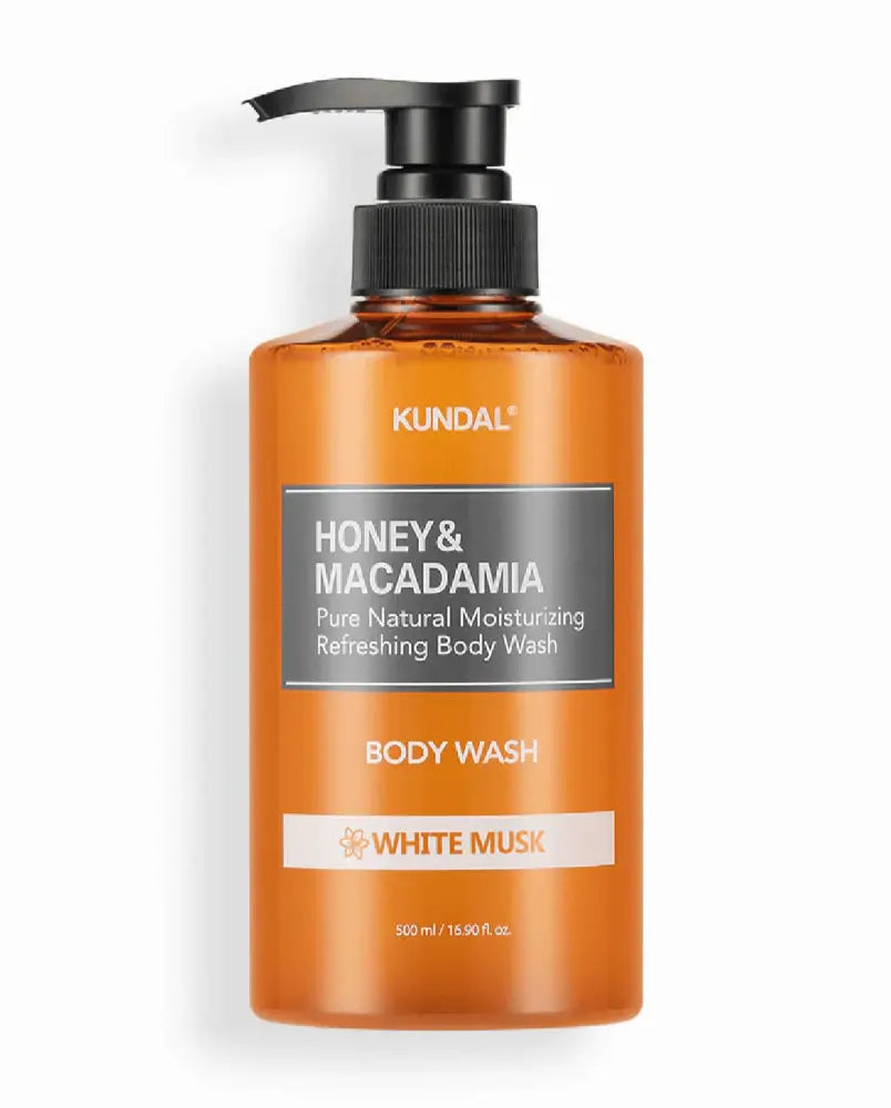 Gel De Ducha De Miel y Macadamia Para el Cuerpo White Musk 500 ml - Kundal