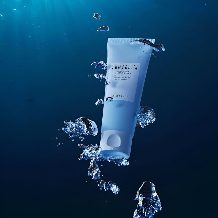 Mascarilla Facial Nocturna con Ácido hialurónico y Cica de Centella de 100ml - Skin1004