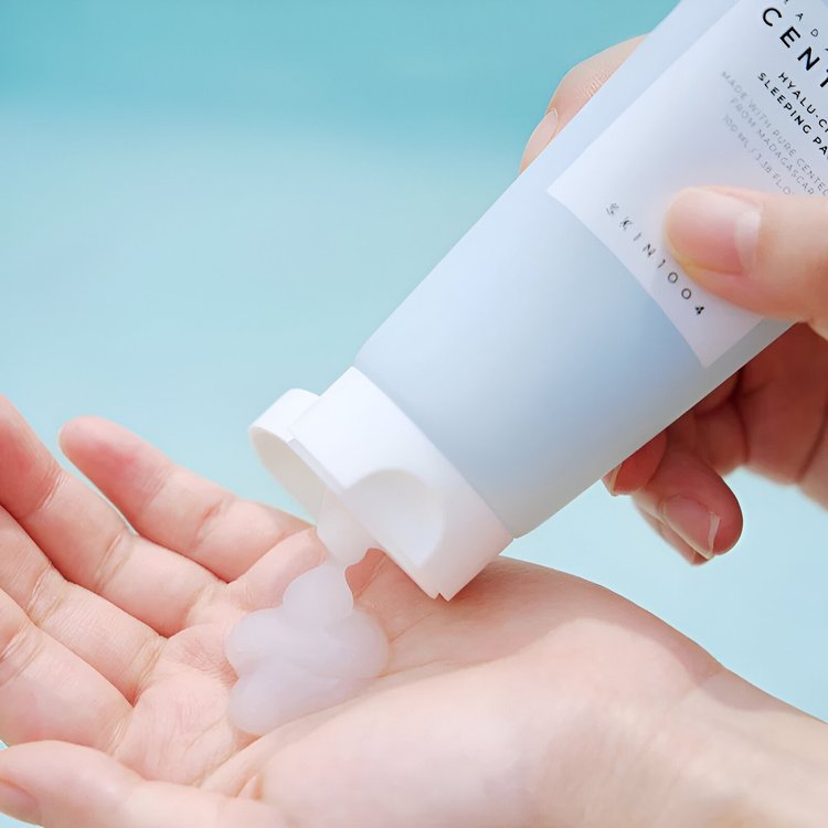 Mascarilla Facial Nocturna con Ácido hialurónico y Cica de Centella de 100ml - Skin1004