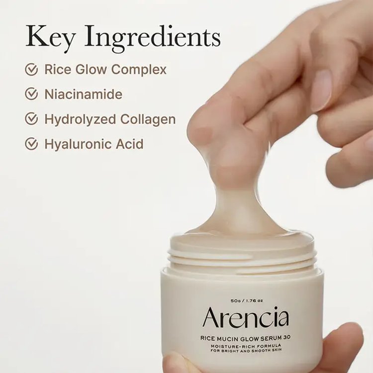 Serum Rice Mucin Glow 30 50 g - Arencia