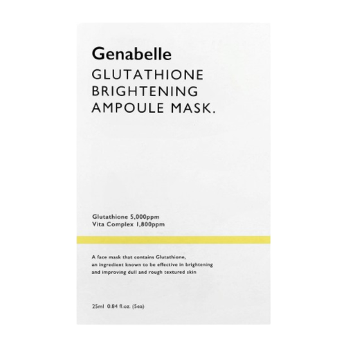 Mascarilla Aclaradora Con Glutation 5 piezas - Genabelle