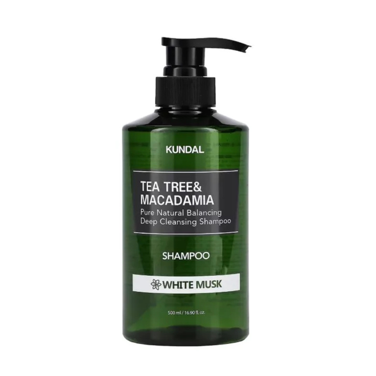 Shampoo Limpieza Profunda De Tea Tree Macadamia White Musk 500 ml - Kundal