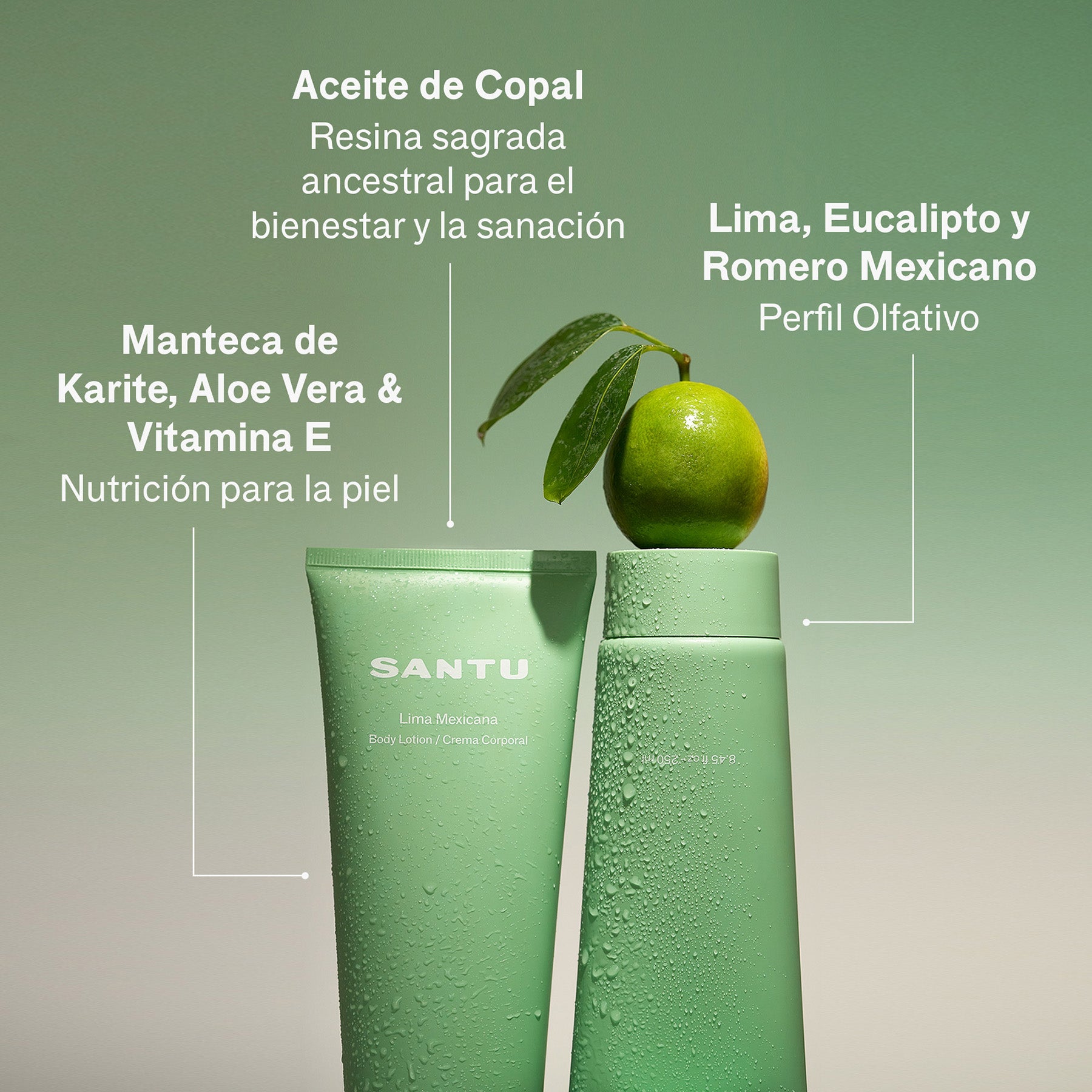 Crema Corporal Lima Mexicana 250 ml - Santu