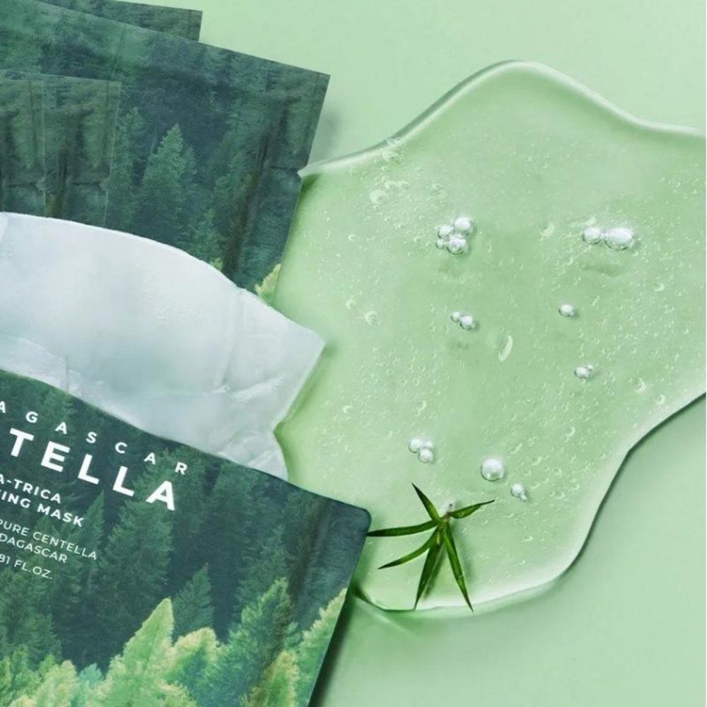 Mascarilla de Tela Relajante Madagascar Centella Tea-Trica 1 pza - Skin1004