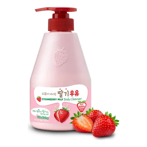 Gel de Ducha Corporal Leche de Fresa 560 ml - Kwailnara