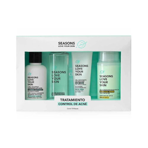 Tratamiento Anti Acné con Carbón Activado y Ácido Salicílico - Seasons