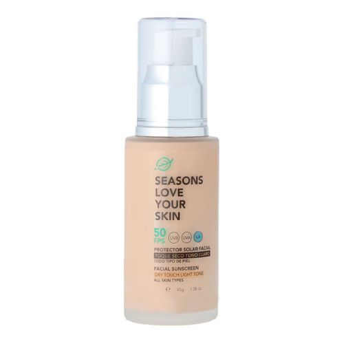 Bloqueador Solar SPF50 Toque Seco con Color 45gr - Seasons