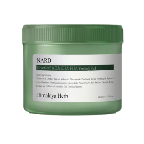 Almohadillas Exfoliantes AHA BHA PHA con Hoja de Corazón 120 ml - NARD