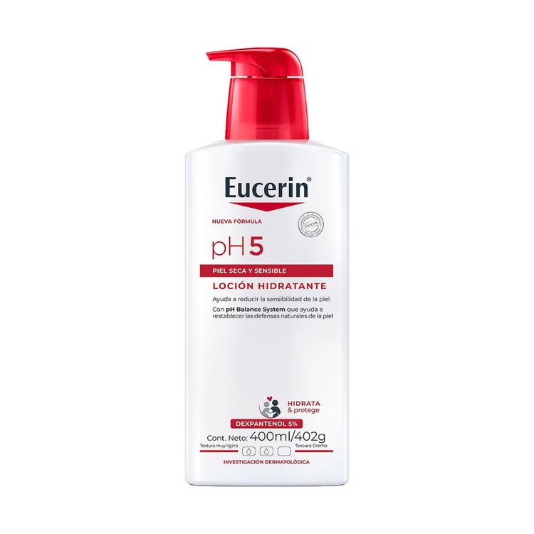 Loción Corporal Hidratante para Piel Seca y Sensible PH5 400ml - Eucerin
