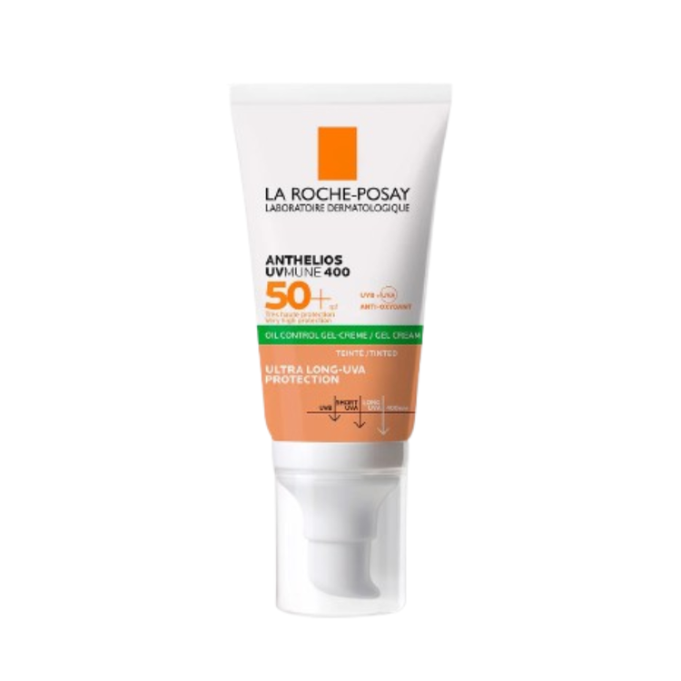 Anthelios Gel Crema Toque Seco Con Color FPS-50 50 ml - La Roche Posay