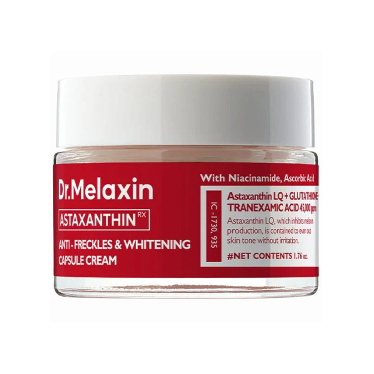 Crema Antipecas y Blanqueadora con Cápsulas Astaxanthin 50 g - Dr Melaxin