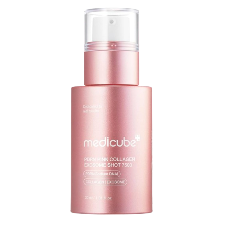 Suero De Inyección De Exoma De Colágeno Rosado PDRN 7500 30 ml - Medicube