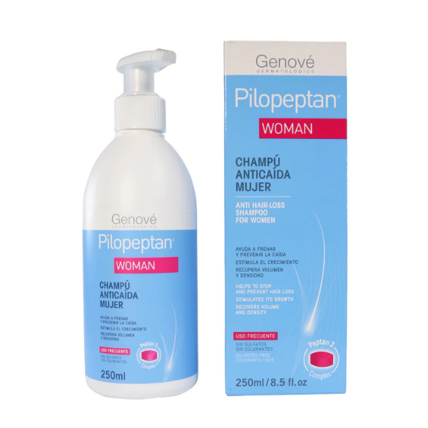 Shampoo Anticaída para Mujer Pilopeptan Woman 250 ml - Genove