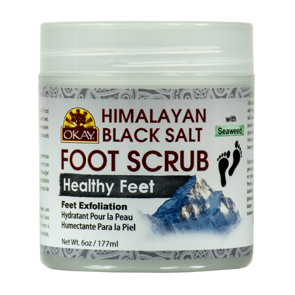 Exfoliante Para Pies De Sal Negra Del Himalaya - Okay